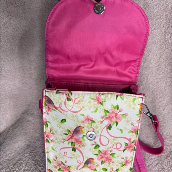 Quilted Pink Floral Crossbody Bag; Willabee & Ward Collections – Danbury Mint - Picture 5 of 9